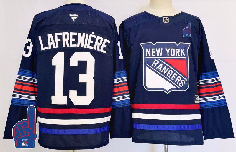 Men New York Rangers #13 Lafreniere Blue Fanatics 2025 NHL Jersey style 6->new york rangers->NHL Jersey